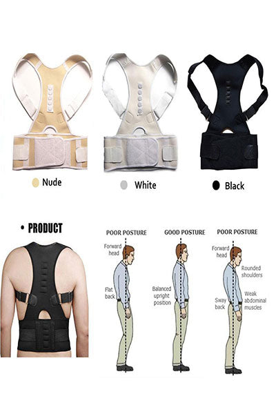 MAGNETIC THERAPY ADJUSTABLE POSTURE CORRECTOR- BACK PAIN RELIEF